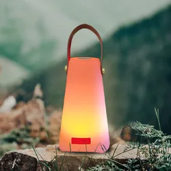 Lámpara de Camping impermeable con Control remoto, luz nocturna con mango, iluminación LED RGB portátil para exteriores