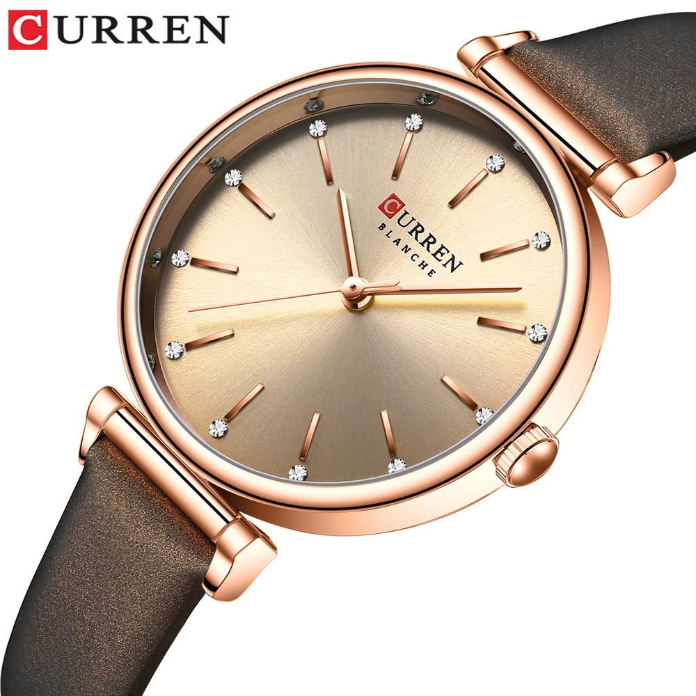 

CURREN New watch women Casual Leather Female's Watches Girl Wristwatches Japanese Quartz Clock Relogio Feminino Reloj Mujer