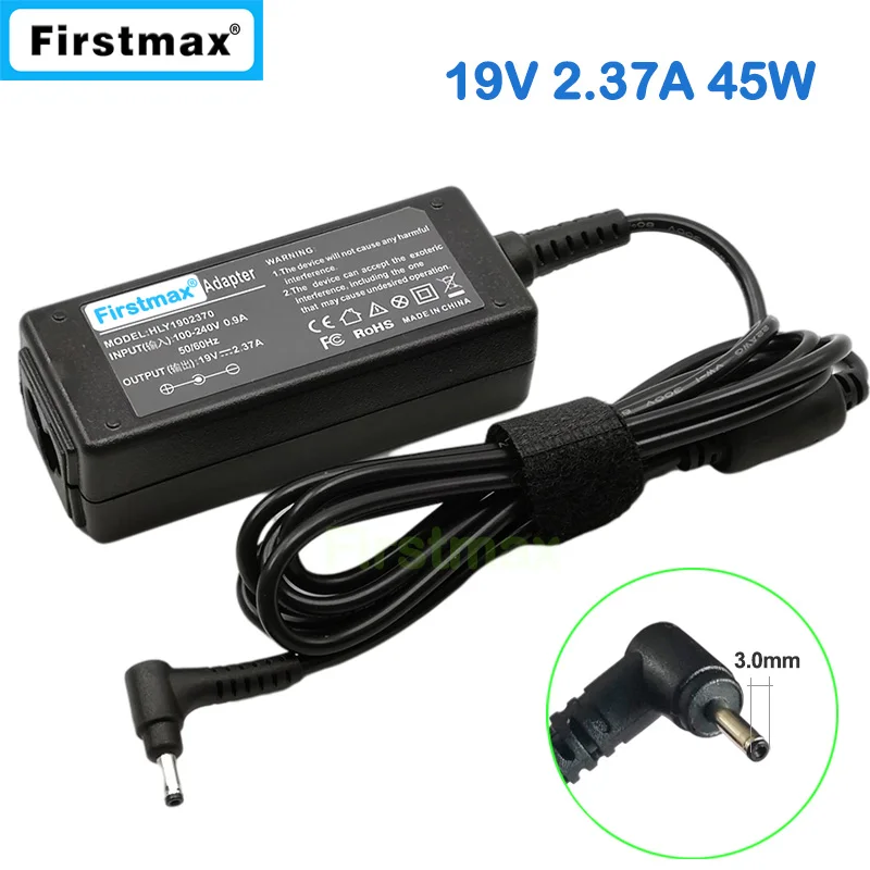 19V Power Supply 2.37A 45W Laptop Charger for LG Gram 14T90N 14T990 14Z90N 14Z950 14Z960 14Z970 14Z980 14Z990 14Z995 AC Adapter