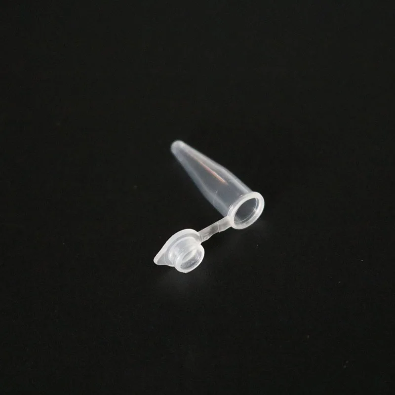 Tubo plástico transparente do centrifugador do laboratório com tampa, acessórios do teste do laboratório, micro recipiente, 0.2 ml, 50