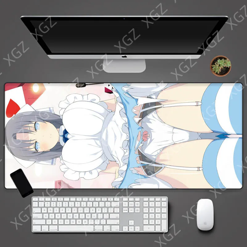 Yu Zuoan gaming gaming mouse pad laptop high-quality anime beauty table mat non-slip natural rubber seam