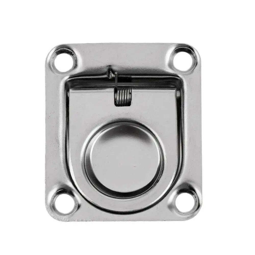 Boat Recessed 65mm Flush Mount Pull Ring Latch Lift Handle Marine Locker Deck Hatch Boat Part