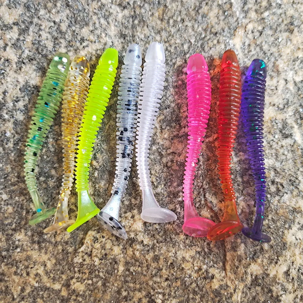 Balleo 10pcs /20pcs soft lure 0.7g Fishing lure Shad Silicone bait Soft Plastic Bait  Feeder For Pike fishing tackle