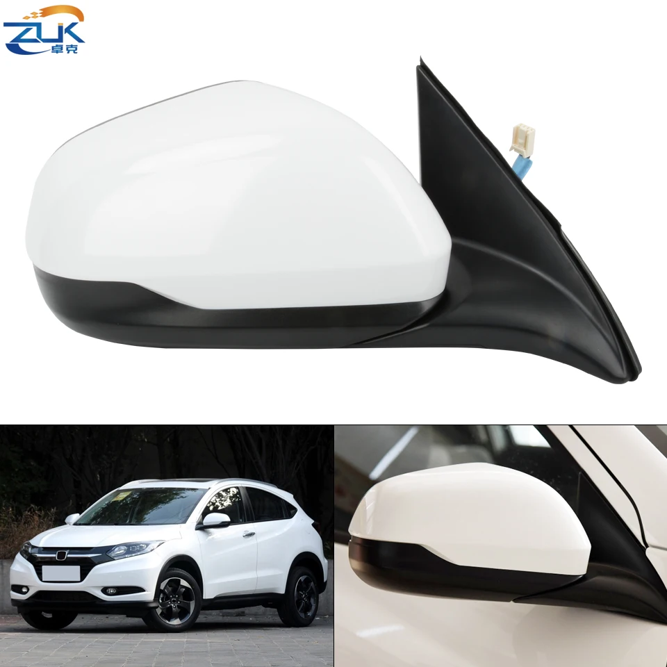 ZUK Car Exteriror Rearview Side Mirror For HONDA HRV 2014 2015 2016 2017 2018 VEZEL RU1 RU5 Rear View Wing Door Mirror Assy