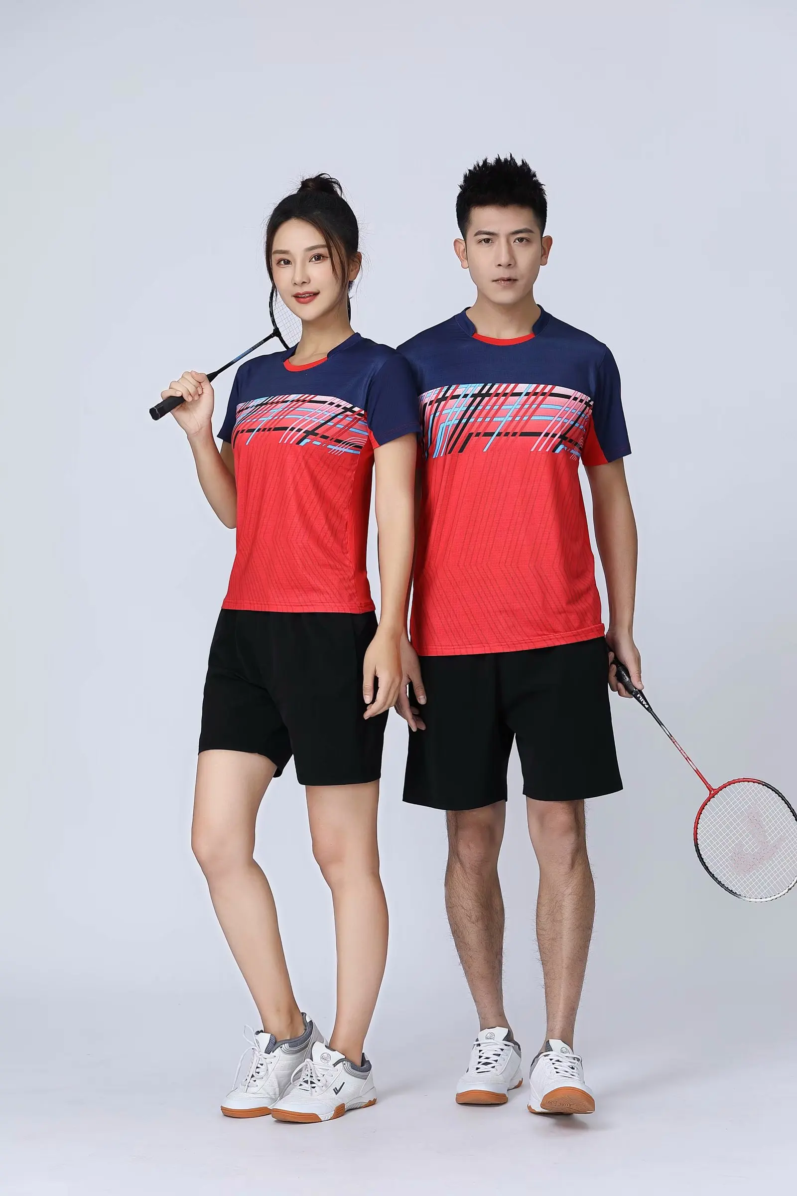 2023 Badminton T-Shirt Men/Women Kids tennis shirt Quick Dry Short-Sleeve Training exercise Breathable Shirts For Male Female 2