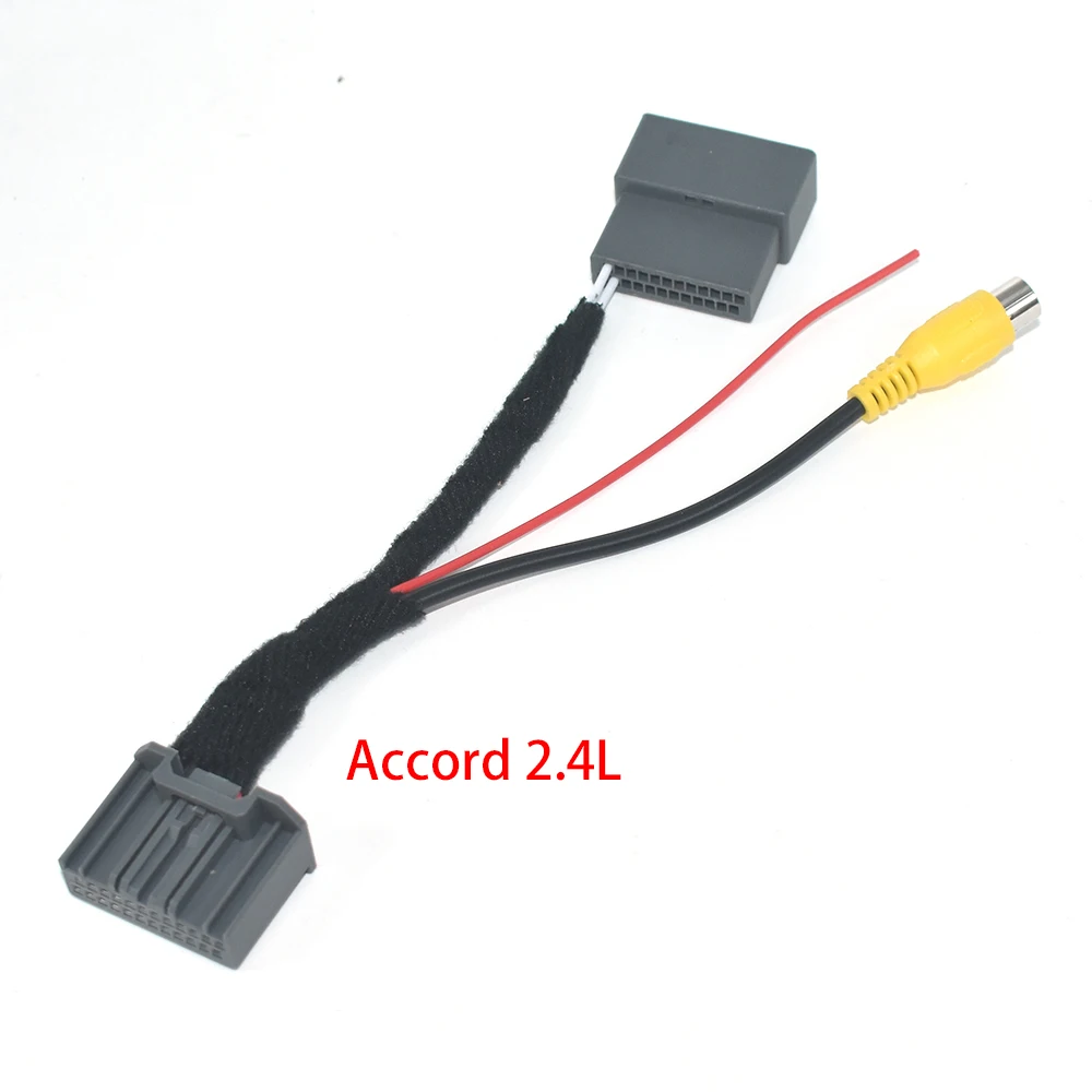 Car Rear View Backup Reverse Camera Adapter RCA Cable for Honda Accord 9 MK9 2012~2017 Original Factory Screen Video Input