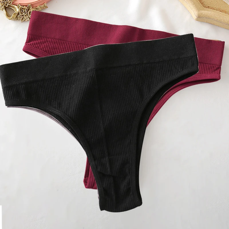 Nahtlose Frauen Pantys Mädchen Tangas Hohe Taille Weiche Frau Slip Mode 6 Einfarbig S-XL Sexy Unterhosen Für Frauen Neue