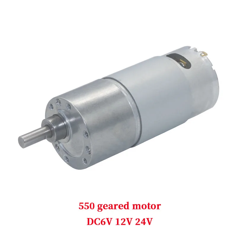 JGB37-550 DC gear motor high torque high power 6V 12V all metal gear motor