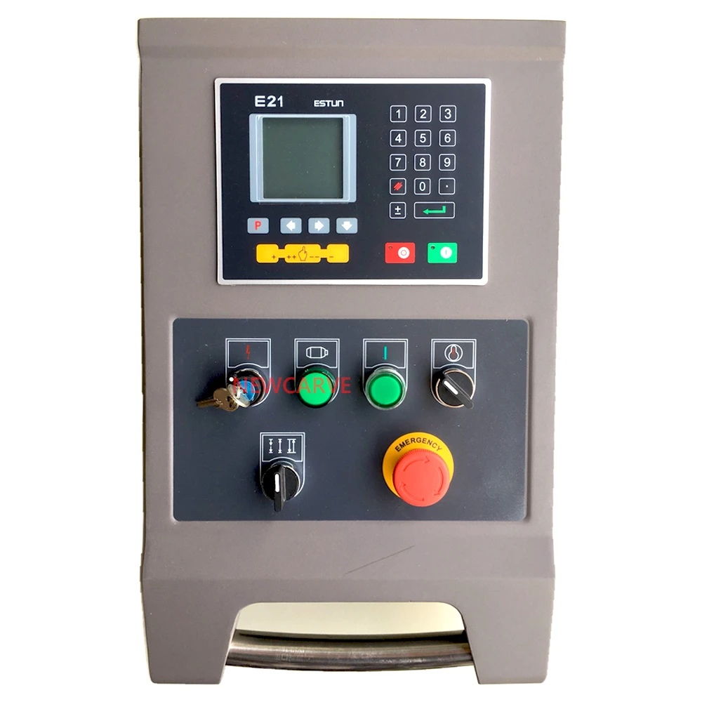 Bending Controller Kit Estun E21 Folding Press Brake Bending Machine Controller With Hanging Box Encoder Switches NEWCARVE