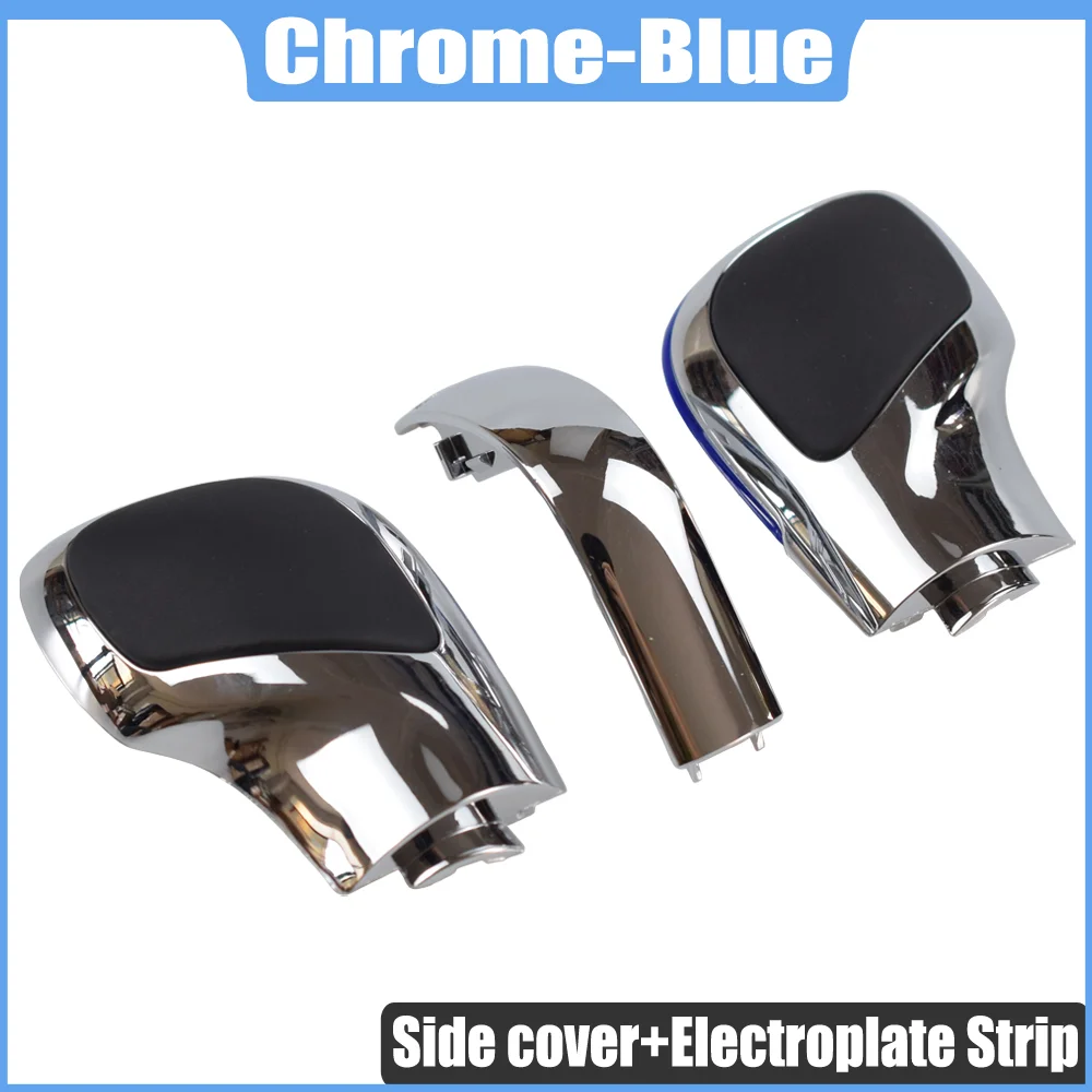 Auto Rot/Blau Schaltknauf Schalthebel Chrom Matt für VW Golf 6 7 R GTI Passat B7 B8 CC R20 Jetta MK6 GLI DSG Abdeckung Emblem – Detail 25