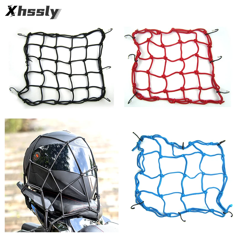 

Motorcycle Helmet Luggage Net Motorbike Cargo Storage Tank Mesh For YAMAHA V Star 1100 Cygnus X125 Mt 07 Rd 350 Mt 09 Tracer