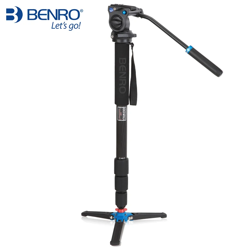 

DHL pro Benro C38TDS2 S2 head Carbon fiber Tripod Sports Tripod Set Special For Bird Watching Carbon fiber Monopod Wholesale