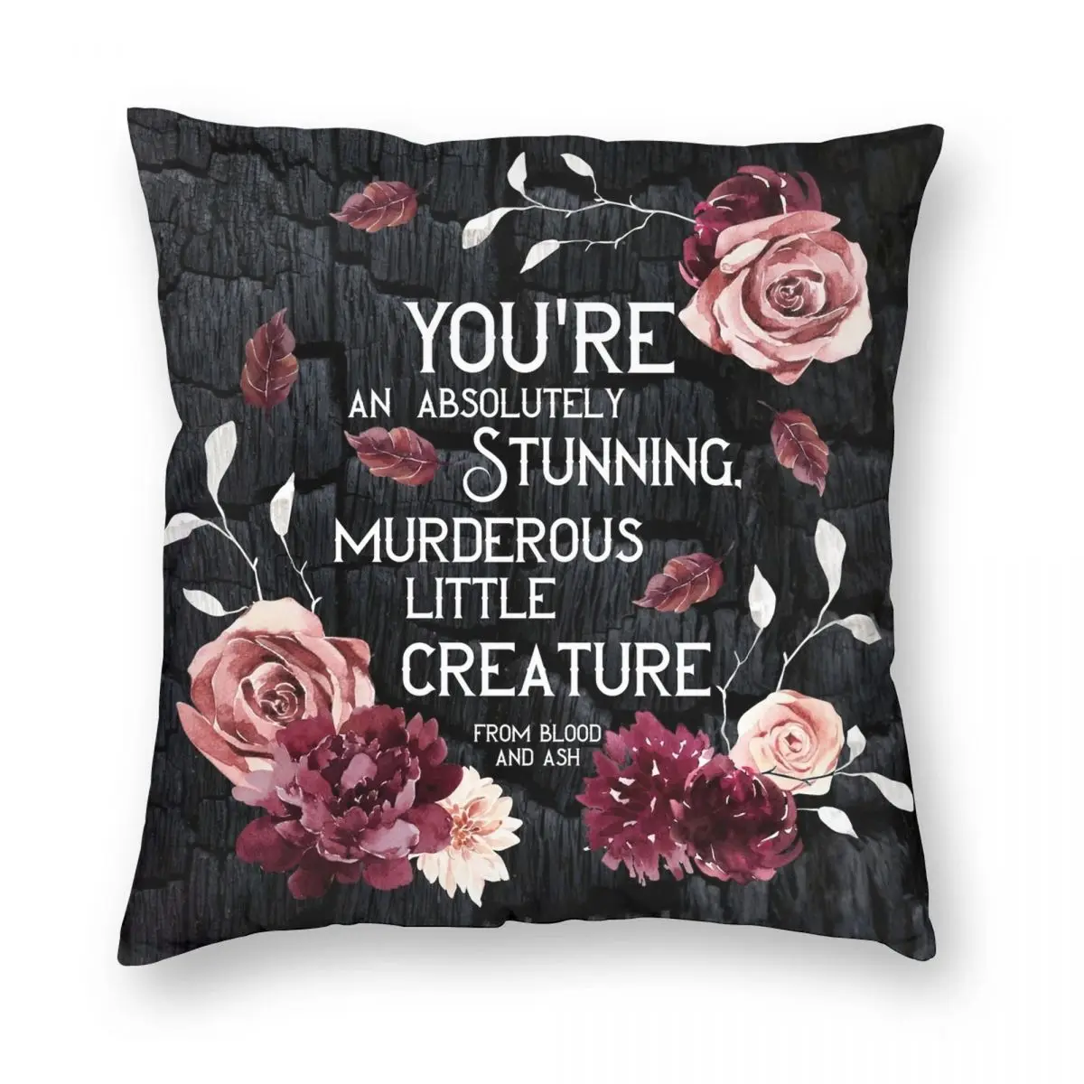 From Blood And Ash Murderous Square Pillowcase Polyester Linen Velvet Pattern Zip Decor Home Cushion Cover Wholesale