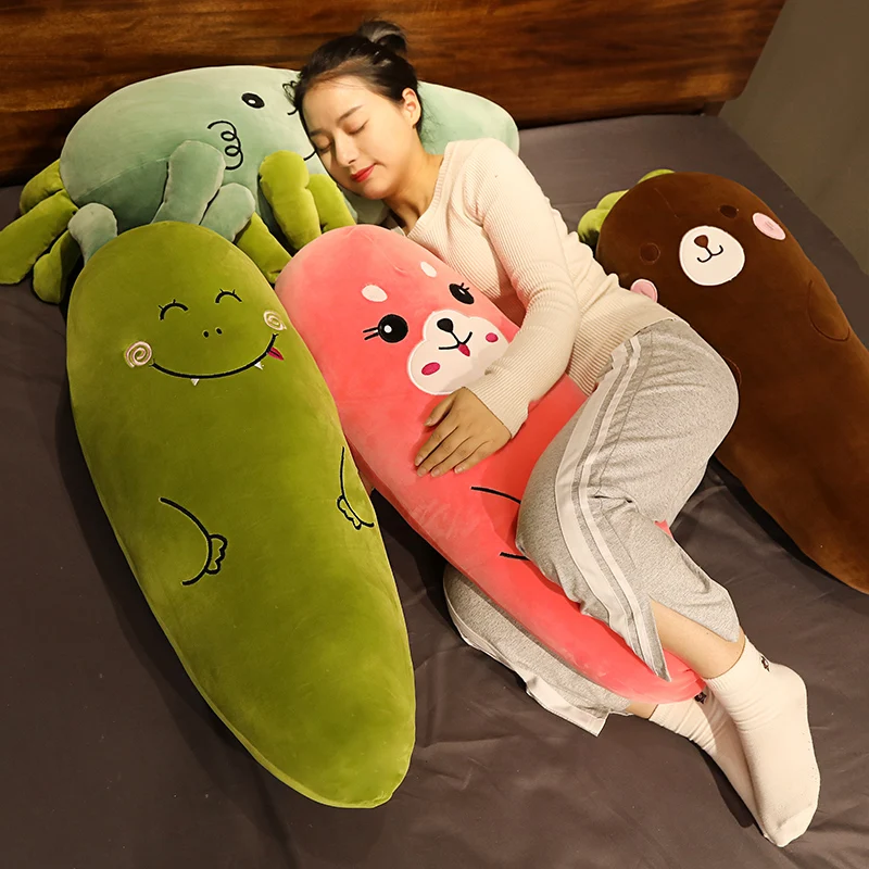 

Cartoon Carrot Rabbit Bear Elephant Crocodile Plush Toy Cute Vegetable Carrot Pillow Dolls Stuffed Soft Toys For Children Gift