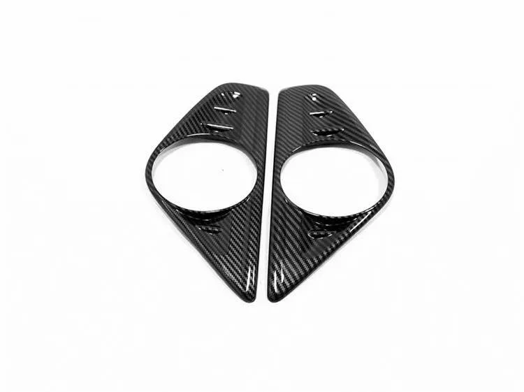 

Carbon fibre/abs chrome front fog light cover trim 2pcs for Toyota Alphard/Vellfire 30 series 2015-2020 car styling