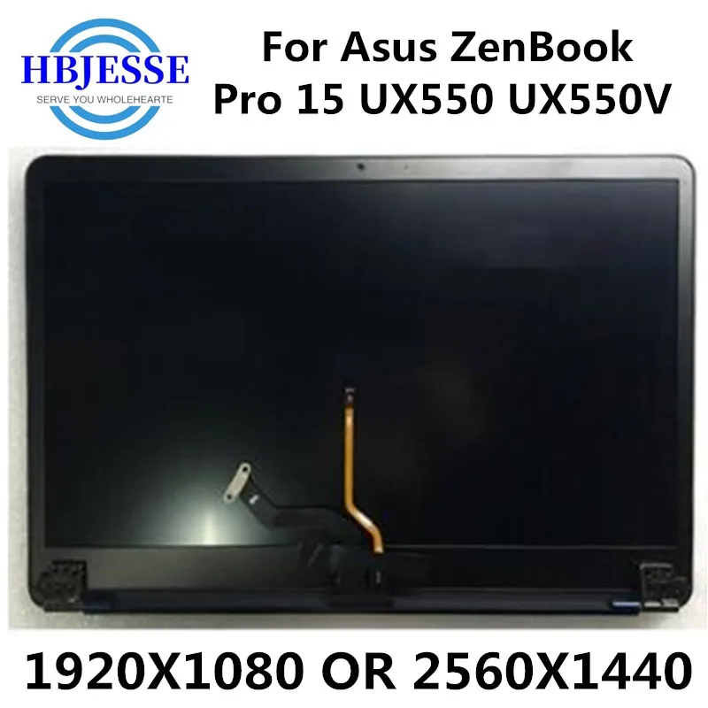 Original 15.6''Full Assembly with touch For Asus ZenBook Pro UX550 UX550V Laptop LED LCD Screen Digitizer Glass Replacement