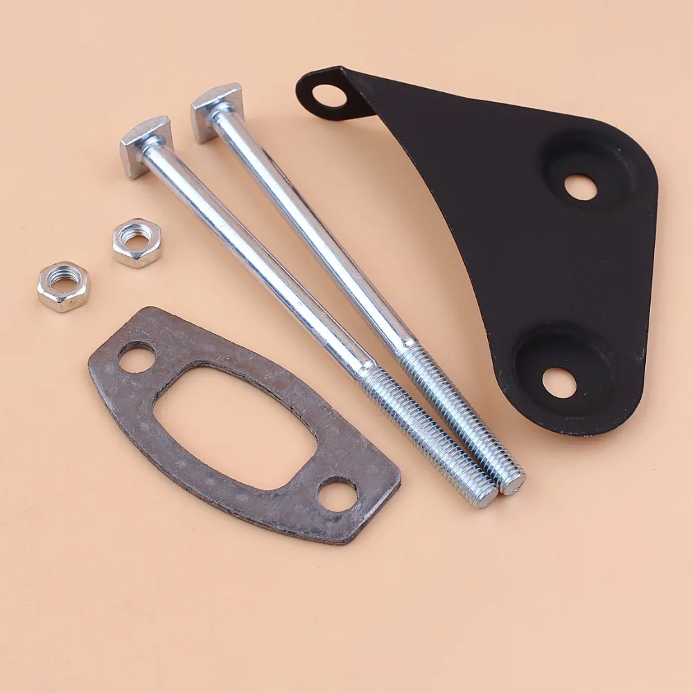 Muffler Screw Bolt Bracket Gasket Repair Kit Fit Husqvarna 50 51 55 Rancher Gas Chainsaw Spare Parts бензопила