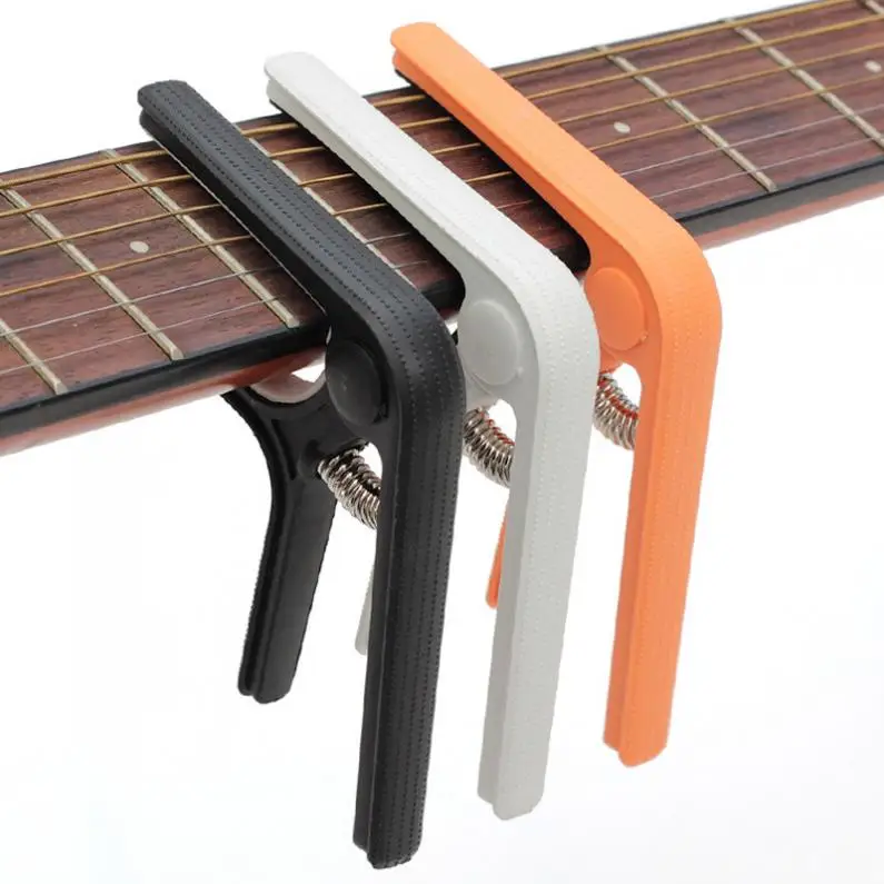 

1 PC Plastic Steel Guitar Capo Lightweight Skidproof for Acoustic Electric Guitar Ukulele Tuning 3 Colors