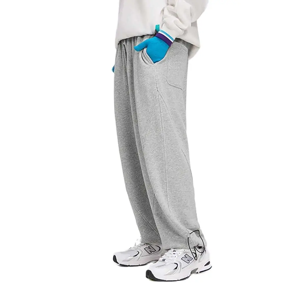 Trendy Loose Baggy Harem Track Pants Men and Women Casual Straight Joggers Wide Leg Trousers Solid Sweatpants Hip Hop Pants