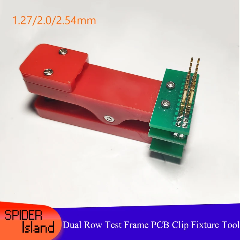 

Dual Row Test Frame PCB Clip Fixture Probe Download Program Programming 2.54mm / 2.0mm /1.27mm JTAG Test Tool 2Pin-10Pin