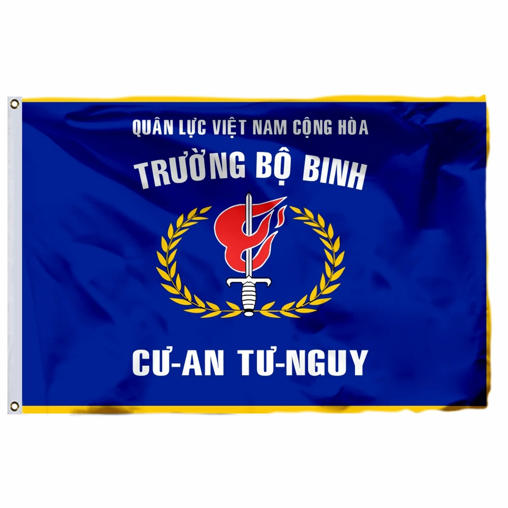 

South Vietnam Thu Duc Infantry School Flag 90x150cm 3x5ft Banner 100D Polyester Double Stitched High Quality