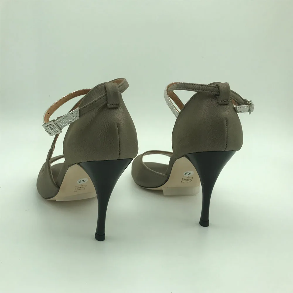 Chaussures de danse de tango argentine sexy pour femmes, chaussures de fête de mariage, chaussures de flamenco, semelle extérieure en cuir, talon