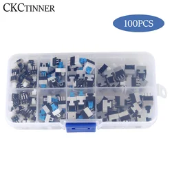 Kit de microinterruptores de botón de 6 pines, 100x5,8, 7x7, 8x8, 5,8x8,5mm, autobloqueo, pulsador táctil, multímetro, 8,5 Uds./lote