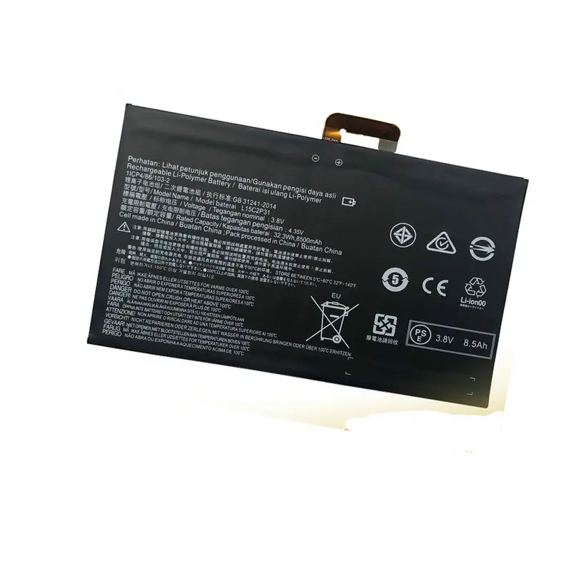 Battery 8500mah 3.8v  L15C2P31 Original for Lenovo Yoga Book YB1-X91F YB1-X91L YB1-X91X YB1-X90F TabletL