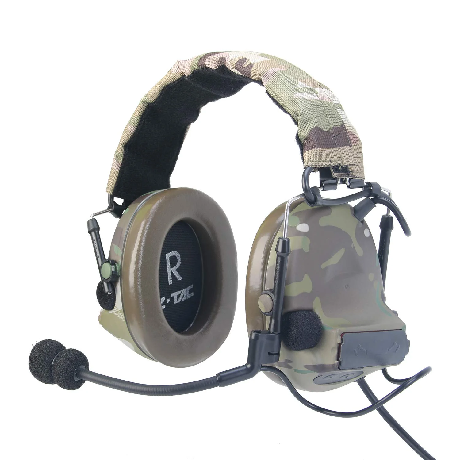 Z-TAC Softai Tactical Headphones Comta II Sordin Military Active  Noise Canceling Airsoft BaoFeng PTT Headset Radio Shooting