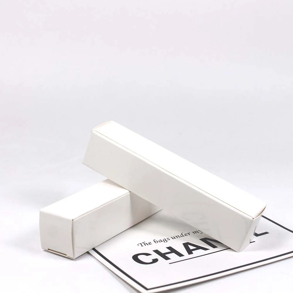 30pcs/lot empty paper box white/black/pink for lip gloss tube cosmetics packaging 25*25*117mm wholesale