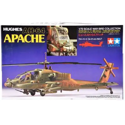 

Tamiya Plastic Assembly Military Model 1/72 American AH-64 Apache Gunship Adult Collection DIY Assembly Kit 60707