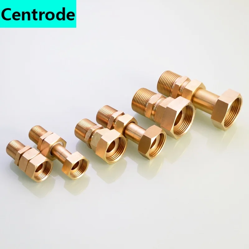 Conector de cobre retrátil, acessórios de 1/2 polegadas a 3/4 polegadas medidor de água de união interior e externo para fio de água