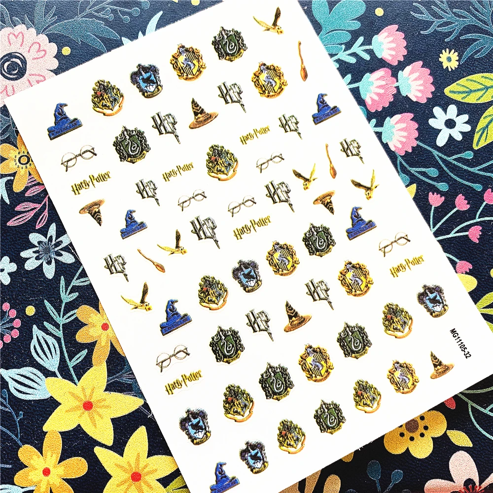 Newest MG11105-32 Magic world nail sticker 3d nail art sticker nail decal stamping export japan designs rhinestones