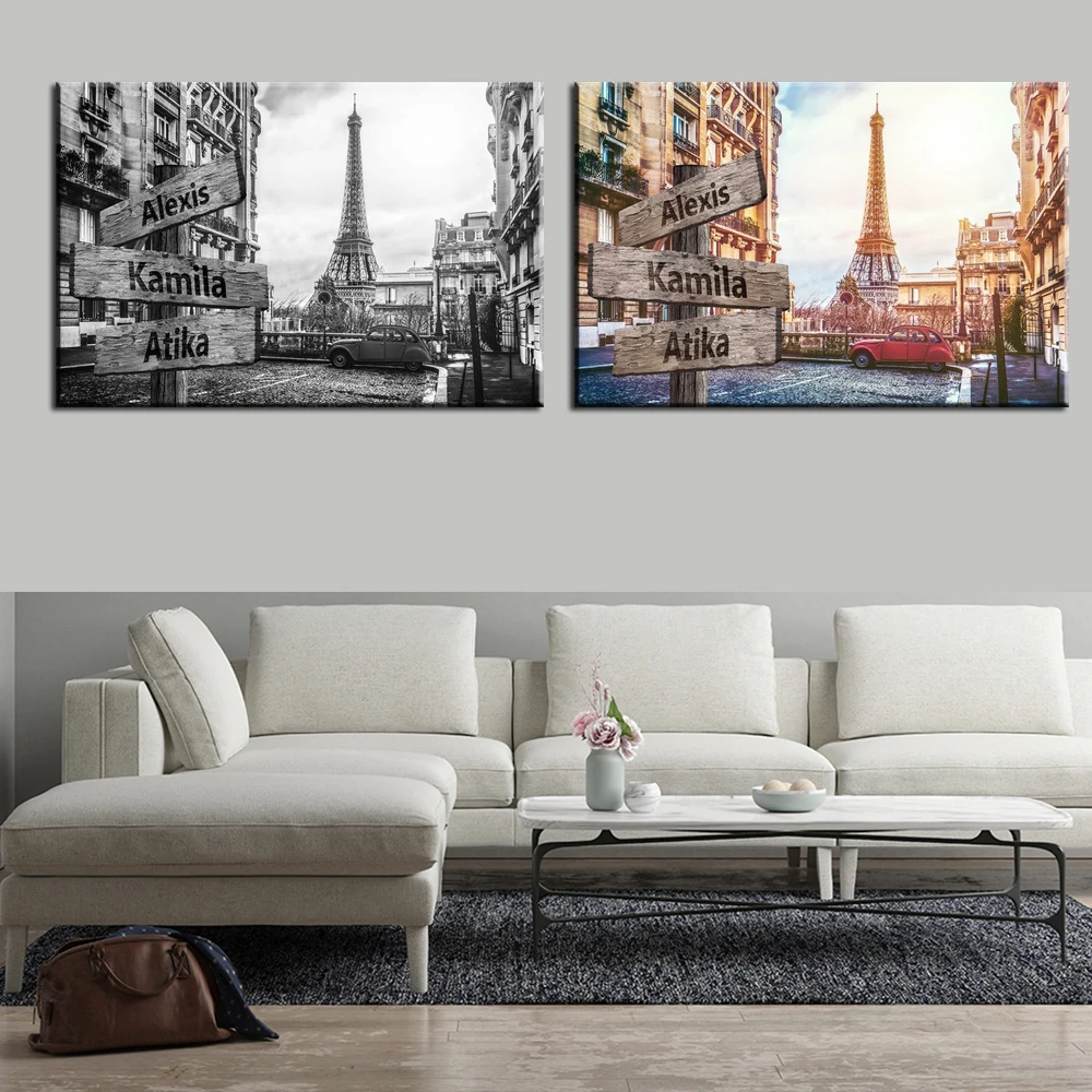 

Wall Art Canvas Landscape Black White Poster Painting For Living Room Personalized Anniversary Gift For Bedroom Mural Home Decor