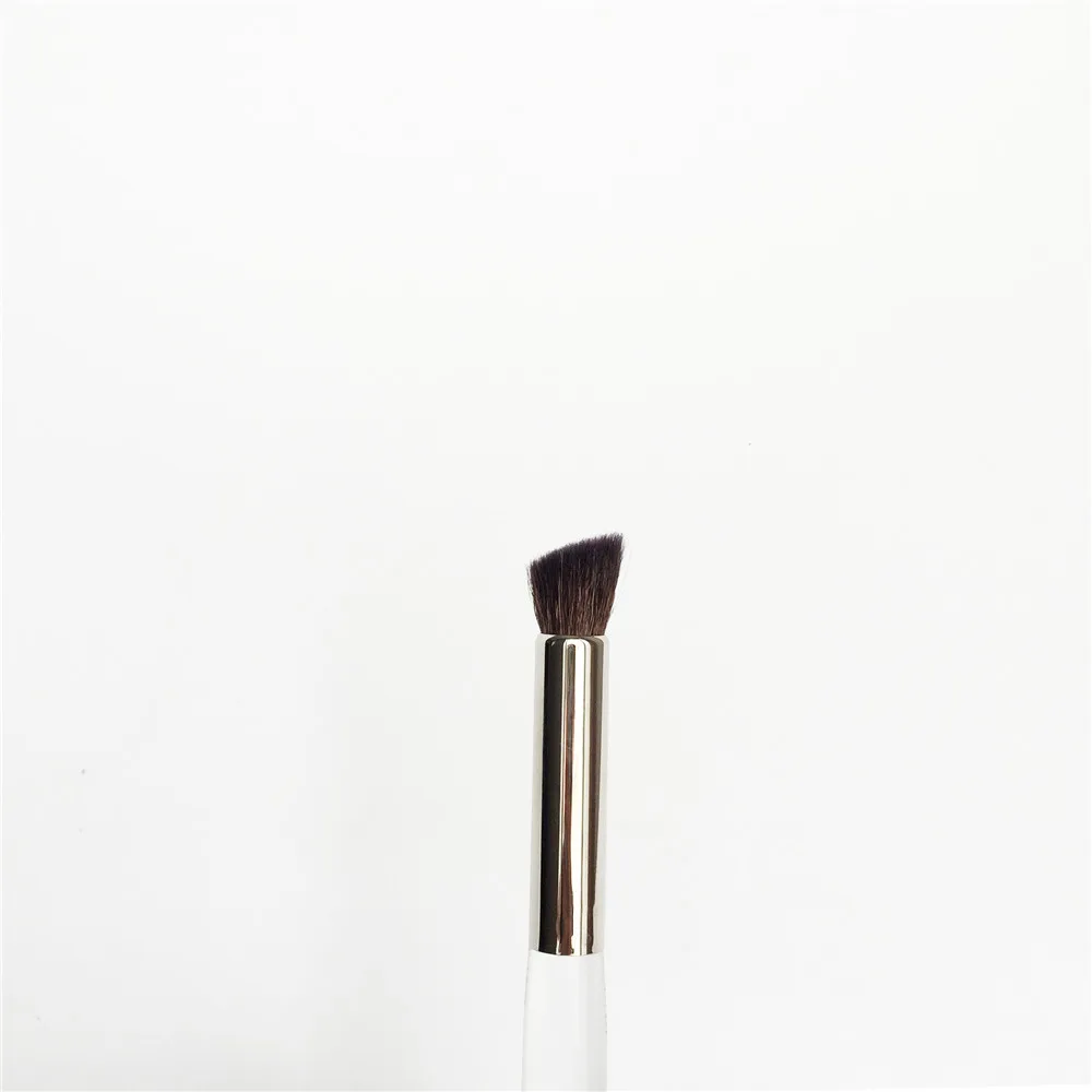 bdbeauty Angled Crease Contour Brush 23 - Eyeshadow Concealer Blending Transparent Acrylic Handle - Beauty Makeup Brush