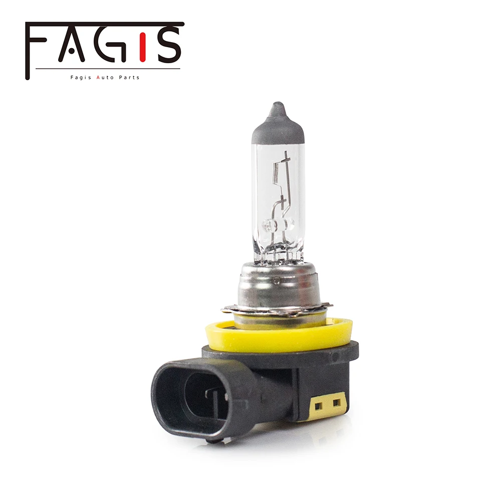 Fagis 1Pcs US Brand H8 Halogen Bulb Fog Lights White 12V 35W 3350K PGJ19-1 UV Quartz Glass Car HeadLight Auto Halogen Lamp