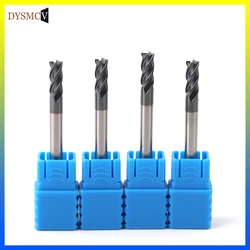 10PCS HRC50 4Flute 1mm 1.5mm 2mm 2.5mm 3mm 4mm 5mm 6mm *50L Alloy Carbide Milling Tungsten Steel Milling Cutter End Mill Cutting