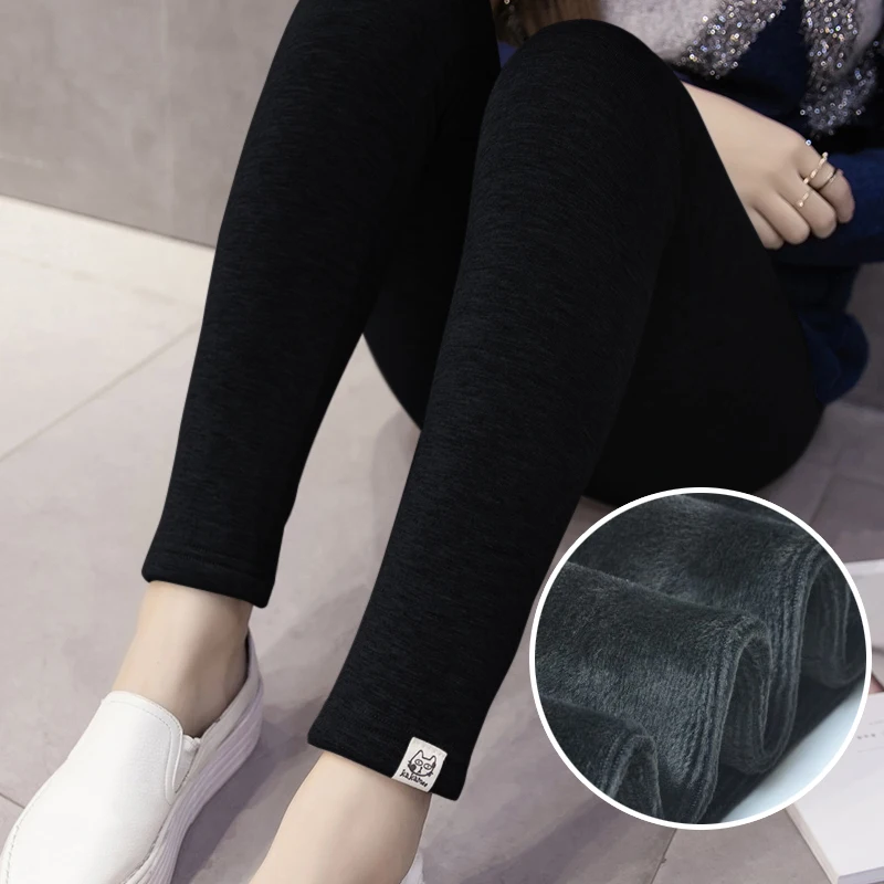 Autumn Winter Skinny Maternity Legging Elastic Waist Belly Pencil Pants Clothes for Pregnant Women Thick Warm Pregnancy