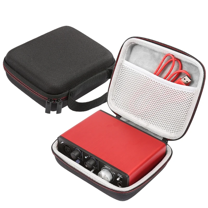 LTGEM EVA Hard Travel Case For Focusrite Scarlett Solo 2i2 (2nd Gen) USB -Audio Interface