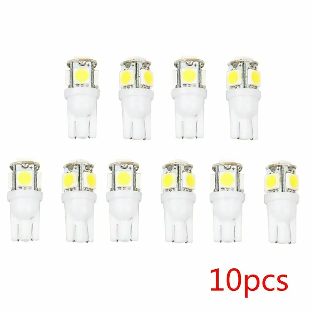 T10 W5W LED Bulb 5 SMD LED White 194 168 Super Bright wedge Lights bulbs Lamps 12V 5050 SMD  #LB12