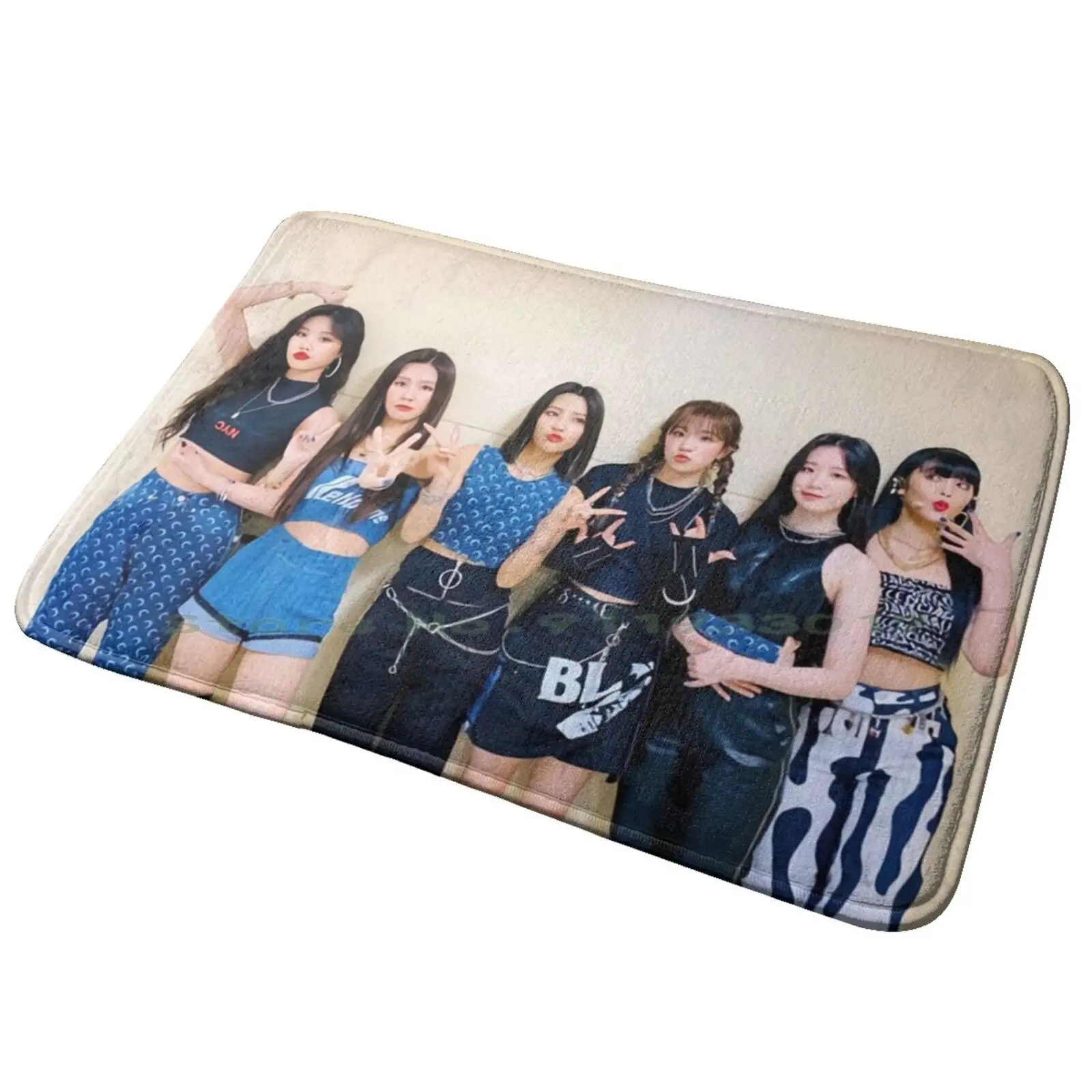 Sexy ( G ) I-Dle Group Entrance Door Mat Bath Mat Rug Anti-Slip Bedroom Kitchen Foot Mat Floor Carpet