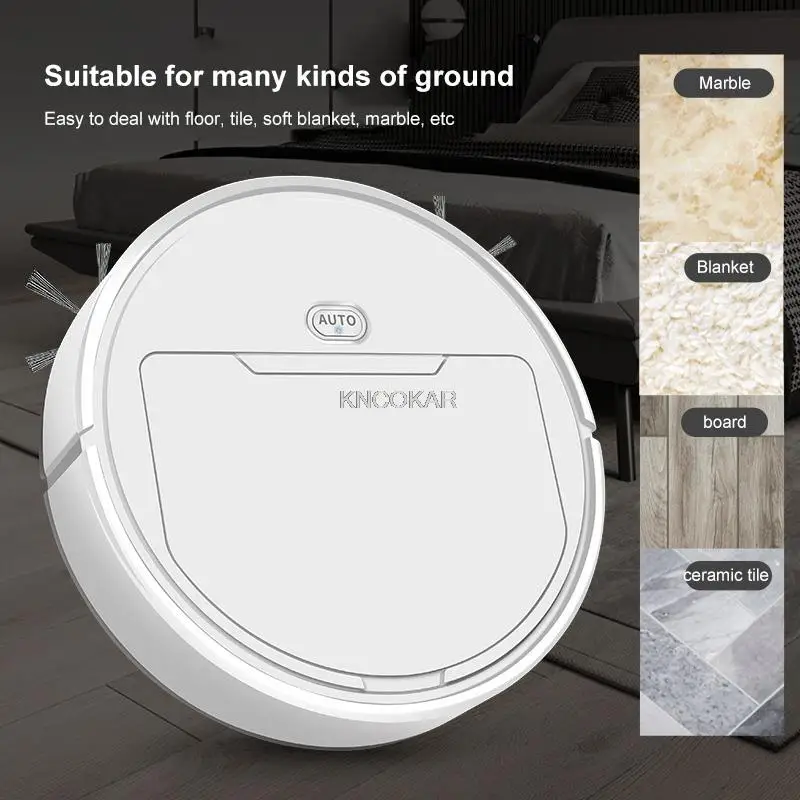 Robot Vacuum Cleaner 3-In-1 Auto Rechargeable Smart Sweeping Robot Dry Wet Sweeping Vacuum Cleaner Smart Floor Cleaner