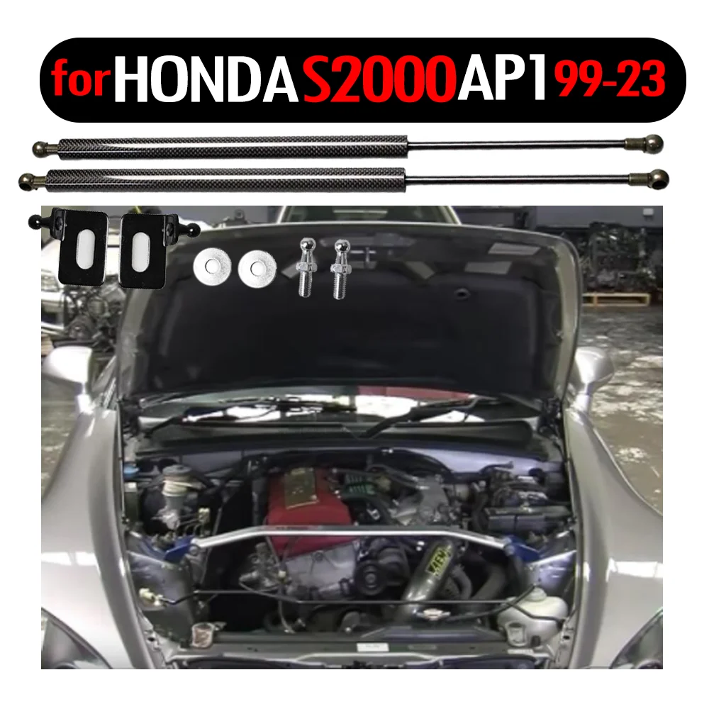 

for HONDA S2000 1999-2003 (AP1) S2K Front Hood Bonnet Modify Gas Struts Shock Carbon Fiber Spring Damper Lift Supports Absorber