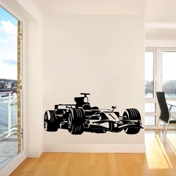 F1 Formula Car Wall Sticker Teens Room Decoration Decal Racing Car Wallpaper Vinyl Art Mural Home Decor DIY Stickers Y261