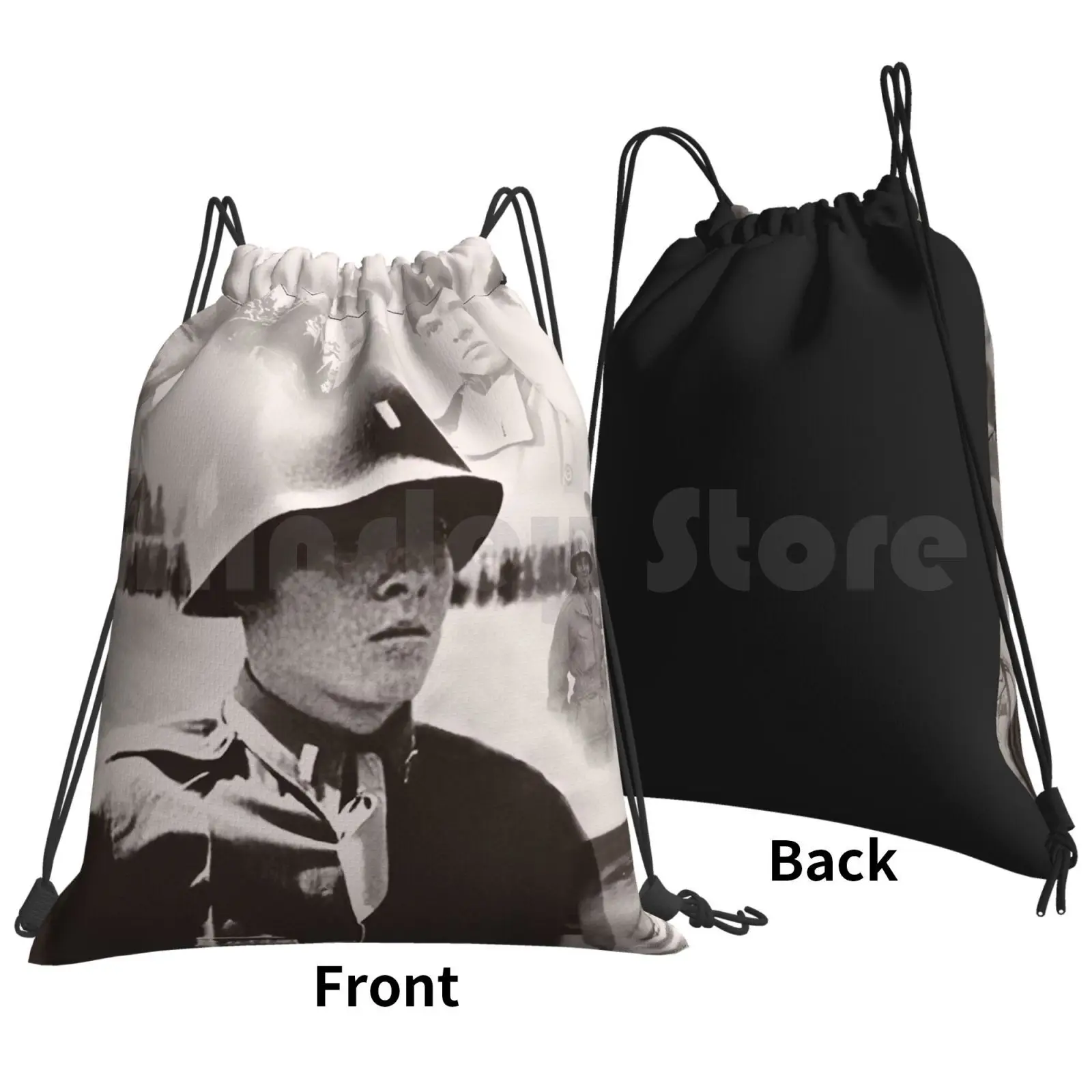 Murphy War Hero Backpack Drawstring Bag Riding Climbing Gym Bag Murphy Decorated War Hero Heroes Wwii Combat Soldier Medal