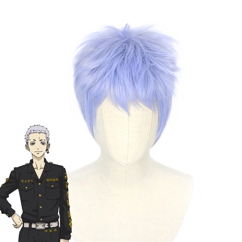 Anime Tokyo Revengers Cosplay Perücke Takashi Mitsuya Kurze Perücke Wärme Synthetische Faser Haar