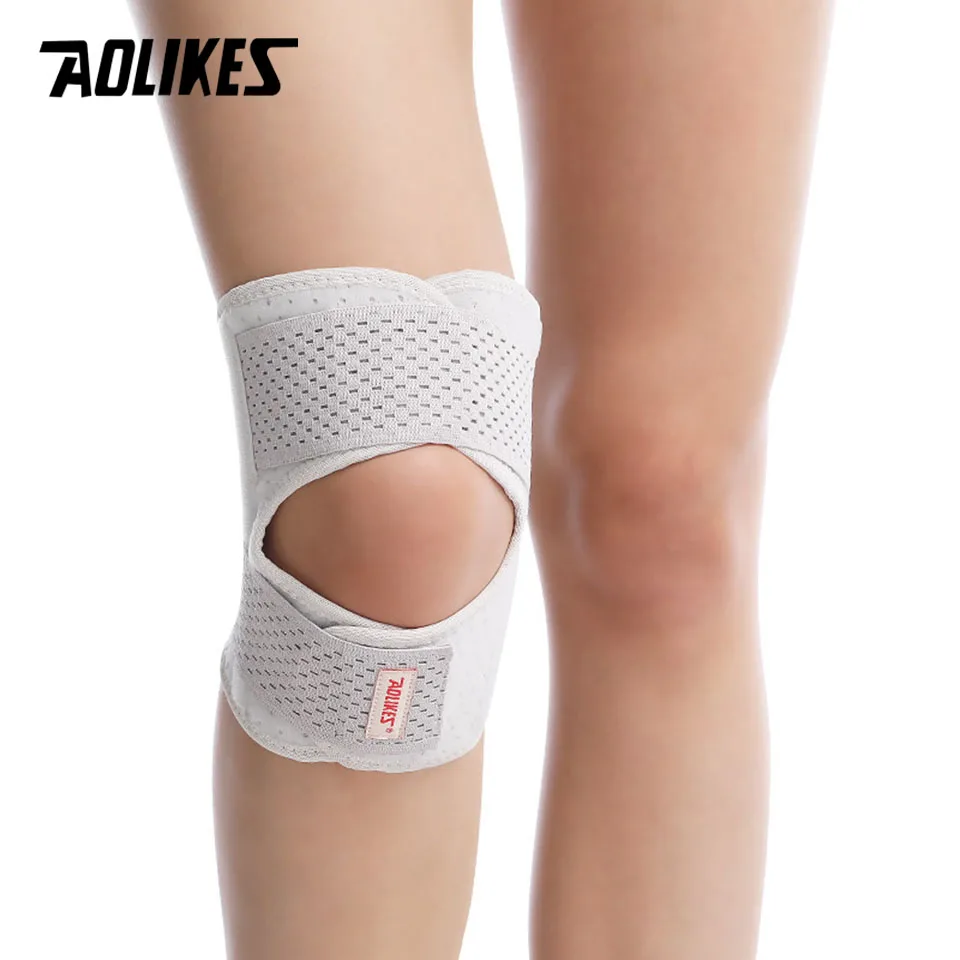 AOLIKES 1PCS Fitness Running Cycling Knee Support Braces Sport Compression Elbow Knee Pad Sleeve for Basketball Volleyball