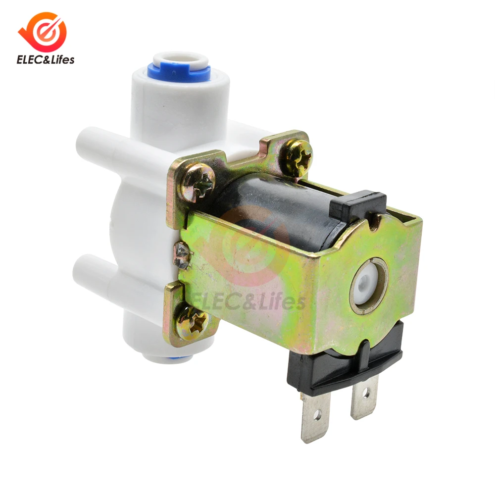 NC Electric Solenoid Valve Magnetic DC 12V 24V 1/4" Water Air Inlet Flow Switch Water Pump control for Washing Machine Dispenser
