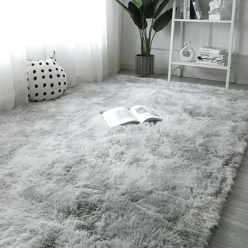 

Nordic Plush Carpet Living Room Long Hair Carpet Bedroom Large Area Rug Home Decor Floor Carpet Super Cute Comfortable Shag Rugs