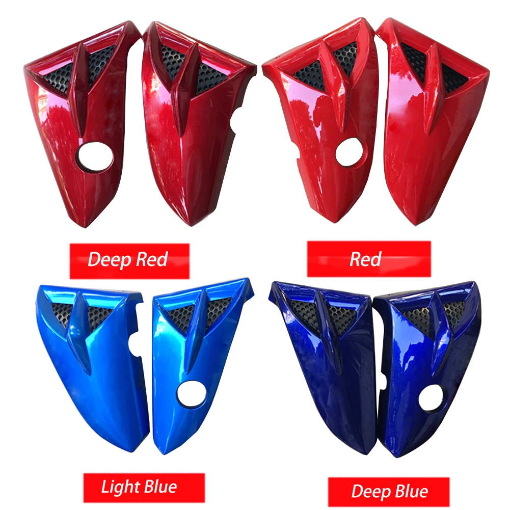 1 Pair Motorcycle Air Scoop Fuel Tank Shroud Cowling For YAMAHA YBR125  JYM125-2 YBR 125 G Fuel Tank Guard Plate Red Blue Black